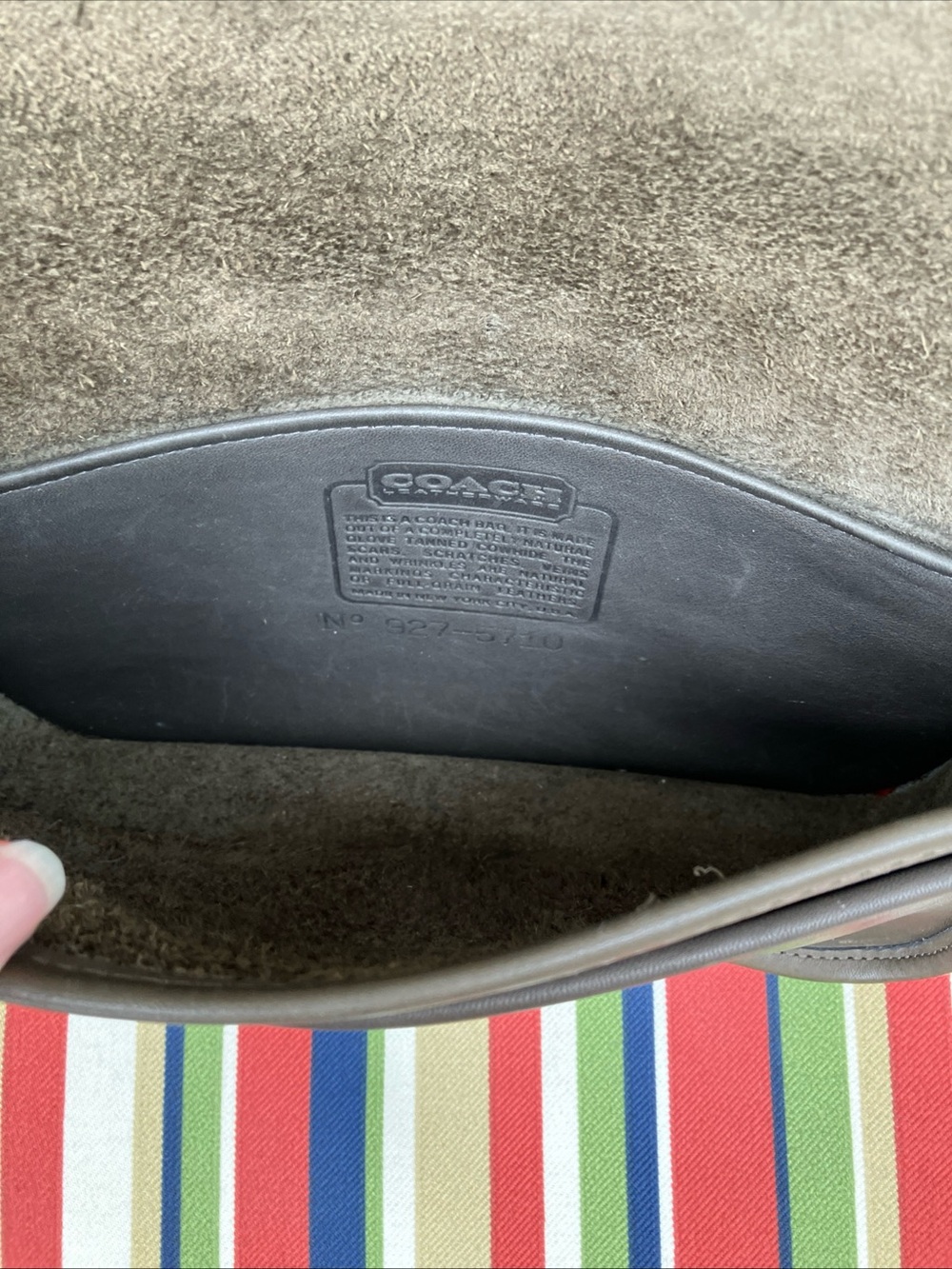 Coach NYC Pocket Purse Flannel Grey - Picture 3 of 11